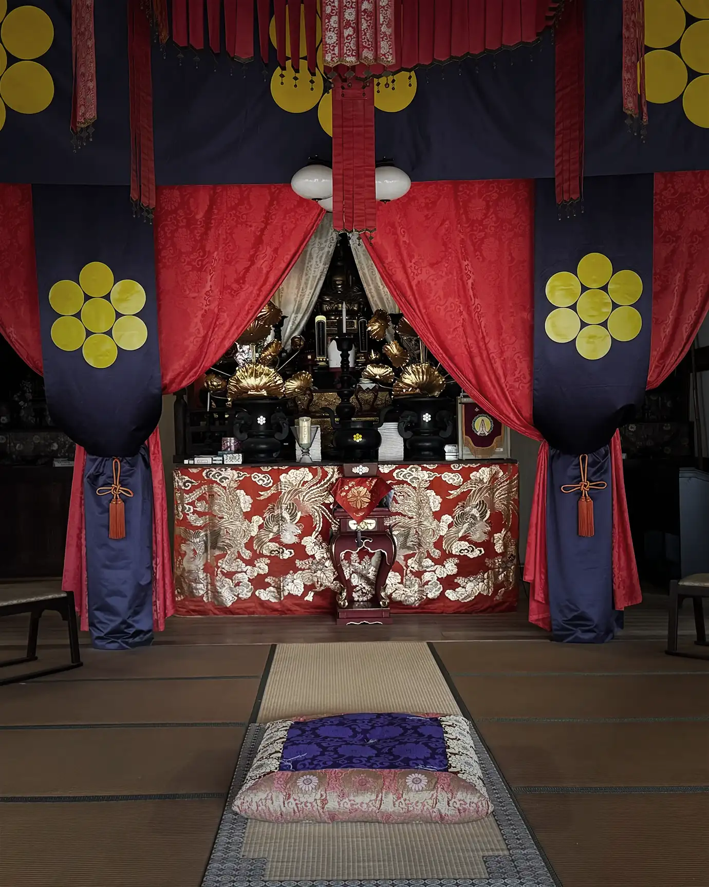 Tea ceremony setting